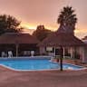 Pool at sunset